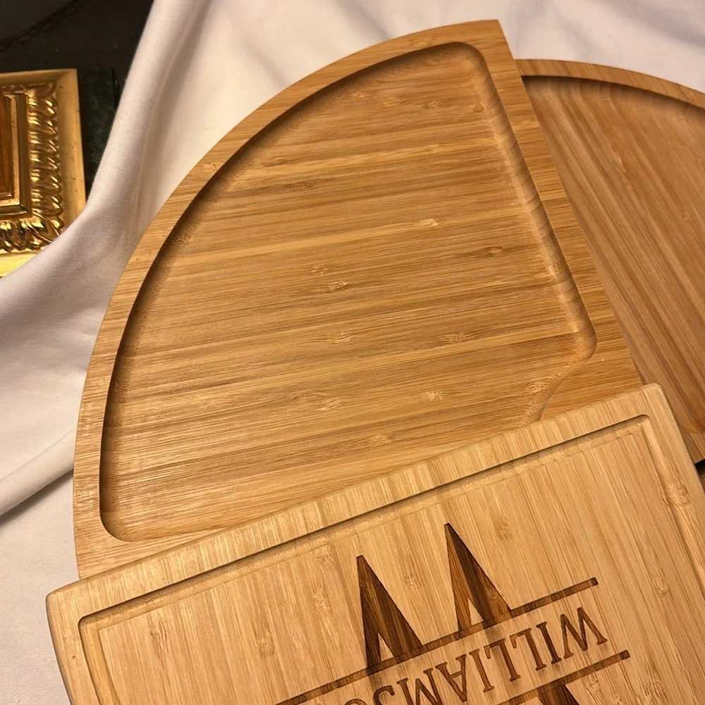Williams Sonoma Bamboo Cheese Board Set